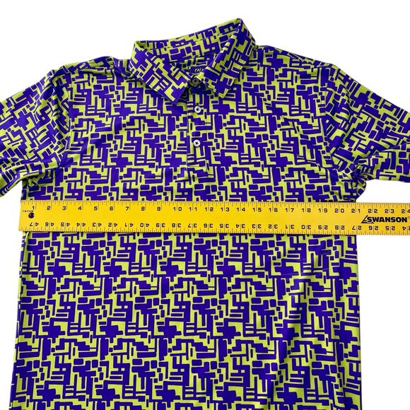 Chubbies Polo Shirt Medium Purple Stretch Performance Preppy Golf Funky - Picture 7 of 9